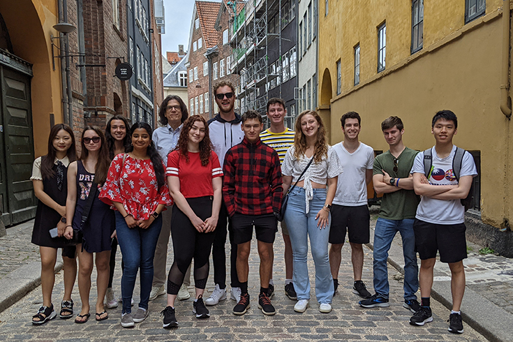 Students on Brandeis in Copenhagen 2021