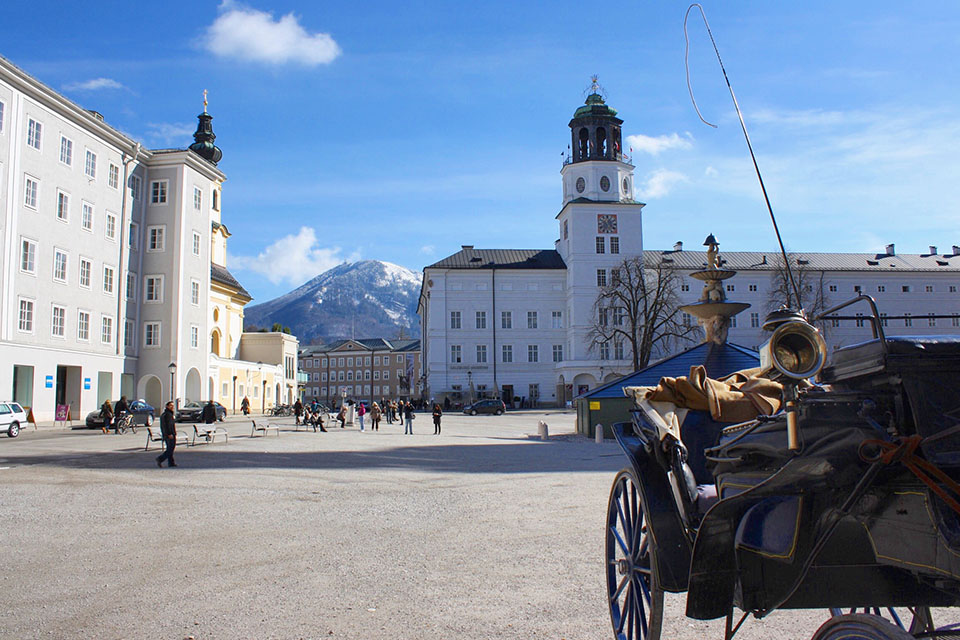 A town square in Austria