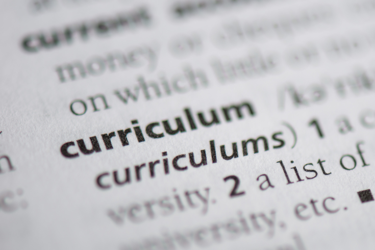 Picture of the word "curriculum" in the dictionary
