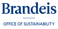 Blue text logo of text saying "Office of Sustainability"
