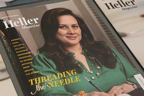 Cover of Heller Magazine featuring Ambreen Khan