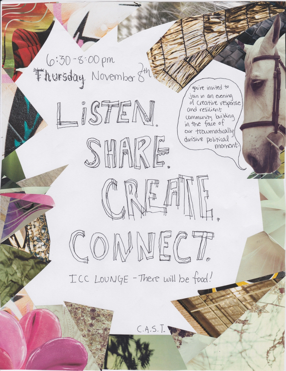 Listen. Share. Create. Connect.