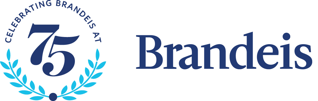 Brandeis 75th anniversary logo