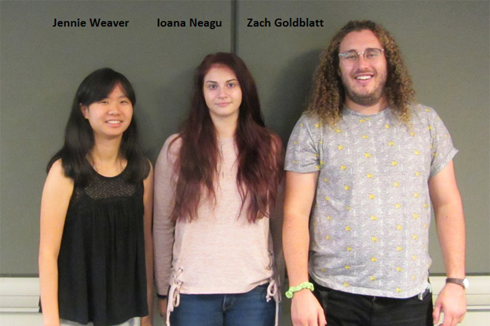 Jennie, Ioana, and Zach