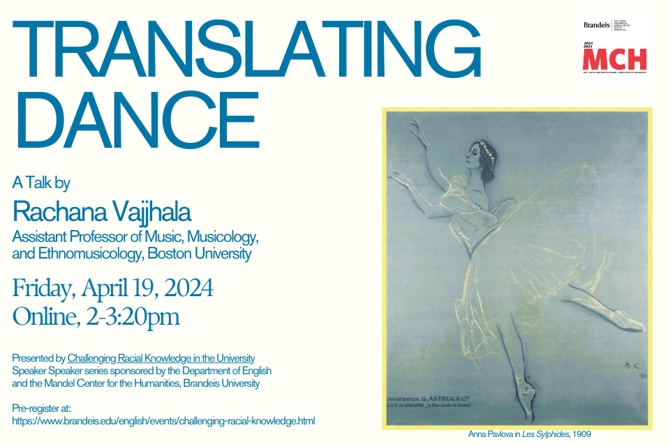 event flyer with image of ballerina