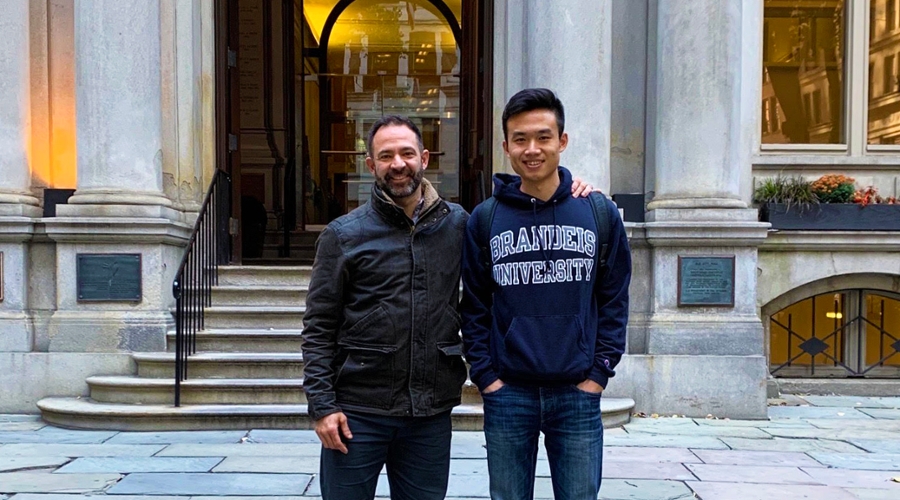 Tianmin Zhang, MSF'20, got more out of his relationship with his mentor, James Orsillo, MBA'06, than he anticipated.