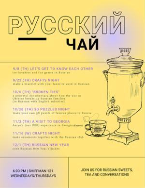 Schedule for Russian Tea