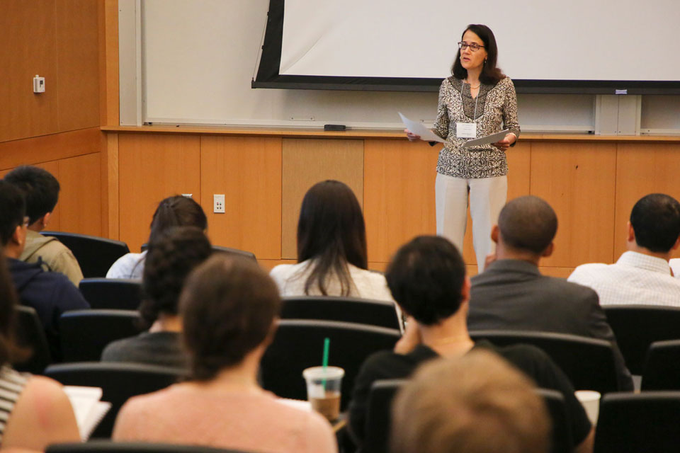 Jessica Liebowitz giving opening remarks