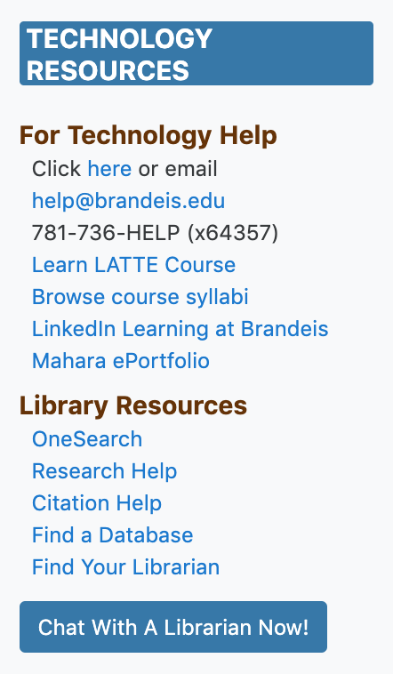 Image of LATTE Technology Resources block