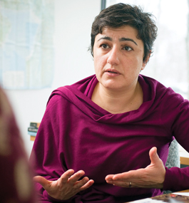 Naghmeh Sohrabi is  associate director  for research at the  Crown Center for  Middle East Studies and  a lecturer in history. 