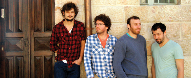 SOUND MEN: "Israel Story" creators, from left, Yochai Maital, Mishy Harman, Roee Gilron and Shai Satran.