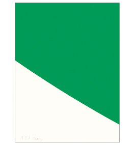 MODERN MASTERS: The Salny gift includes Ellsworth Kelly's "Green Curve" (1999).