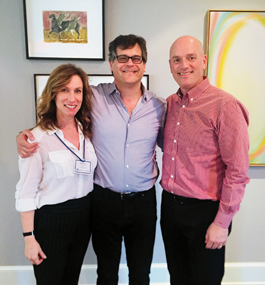 Psychology professor Don Katz with Andrea and Todd Soloway.