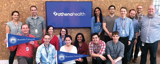 A group of alumni who work at athenahealth