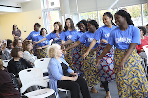 Fafali students perform to an audience