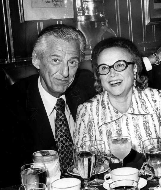 Lew and Edie Wasserman, in an undated photo
