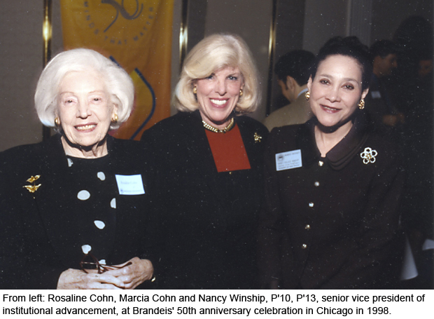 Rosaline and Marsha Cohn with Nancy Winship
