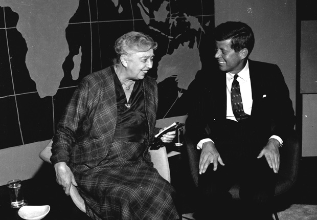 JFK and Eleanor Roosevelt