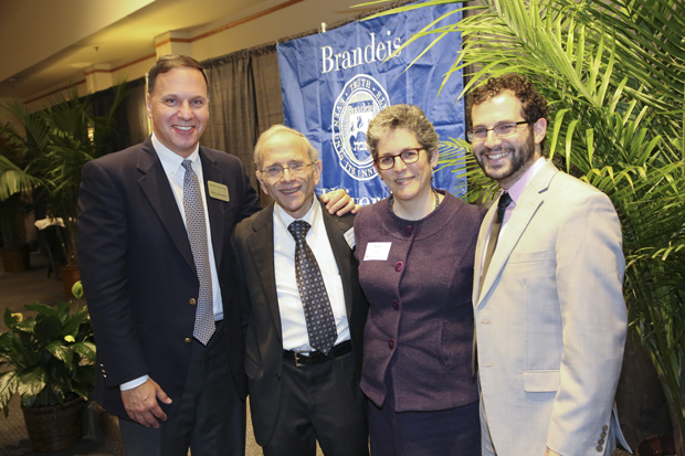 brandeis president ron liebowitz and sarna family