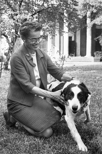 Pauli Murray with her dog