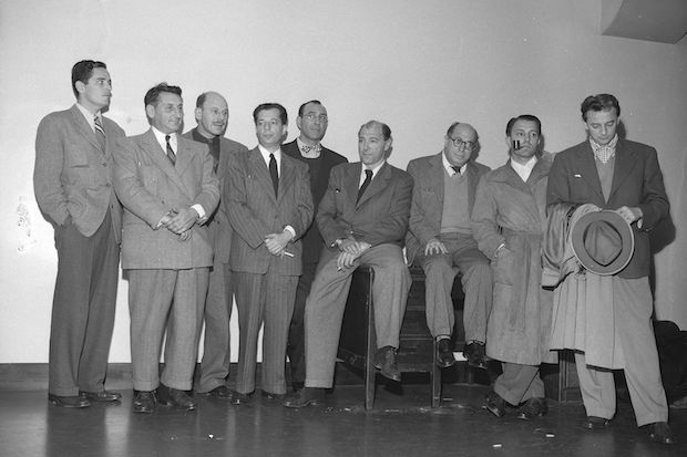 9 Members of the Hollywood 10. Photo from 1947