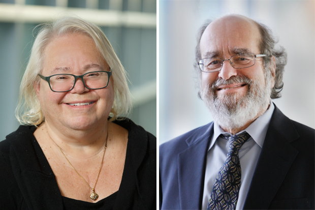 headshots of University Professors Eve Marder, left, and Irv Epstein