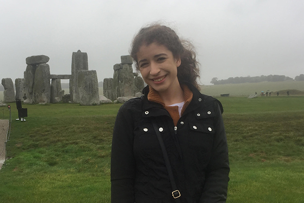 Lydia Begag at Stonehenge