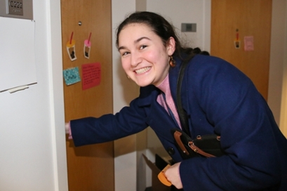 Alexandra Diener enters her room