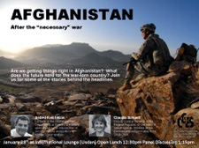 CGES Afghanistan event poster