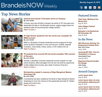 BrandeisNOW Weekly