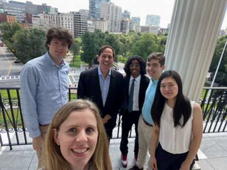 Massachusetts State representatives Dave Rogers and Interns