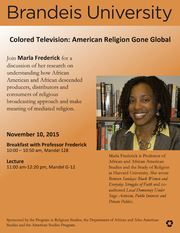 Marla Frederick Event Flyer