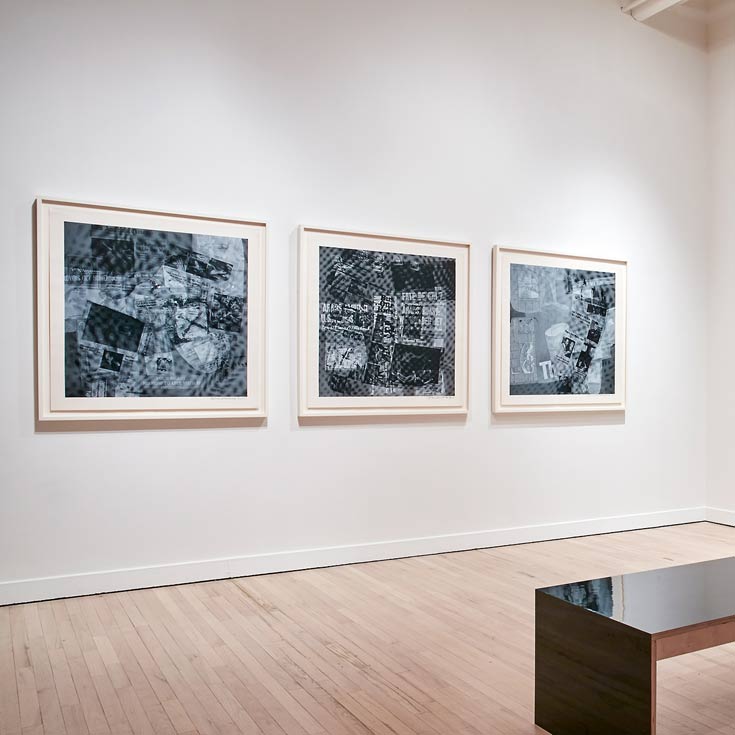 robert rauschenberg, surface series from currents (installation)