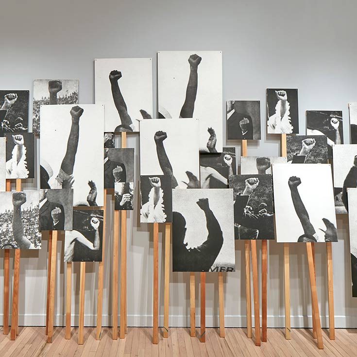 Annette Lemieux, Left Right Left Right (detail), 1995