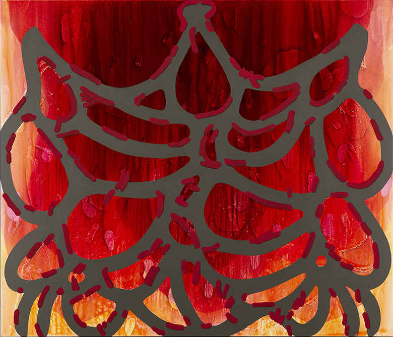 'Vieni Qui Bella' by Carrie Moyer (2016)