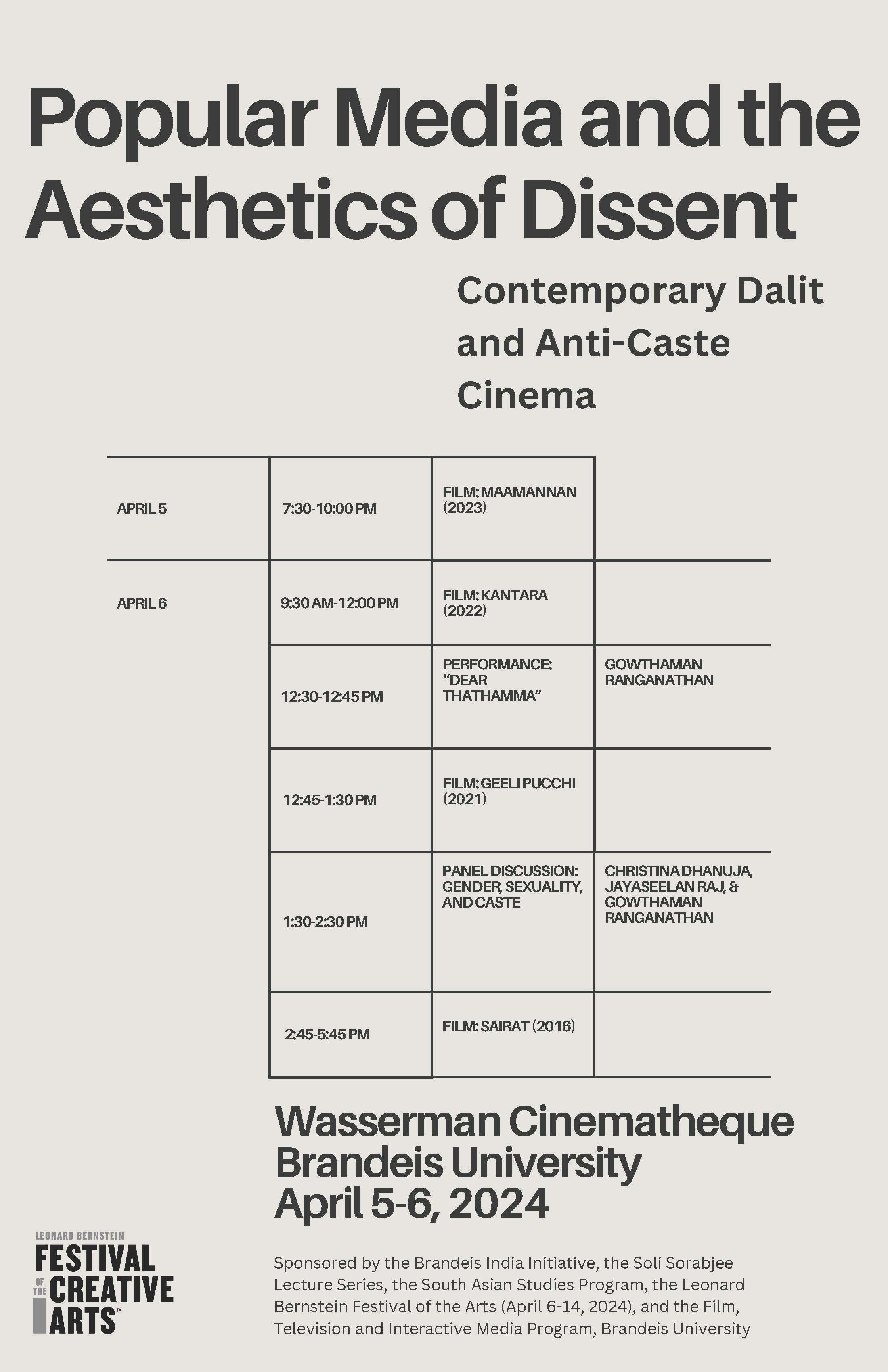 Dalit/Anti-Caste Cinema Poster