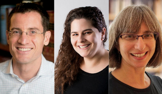 A series of three headshots of Jonathan Crane, Emily Filler, and Mira Wasserman.