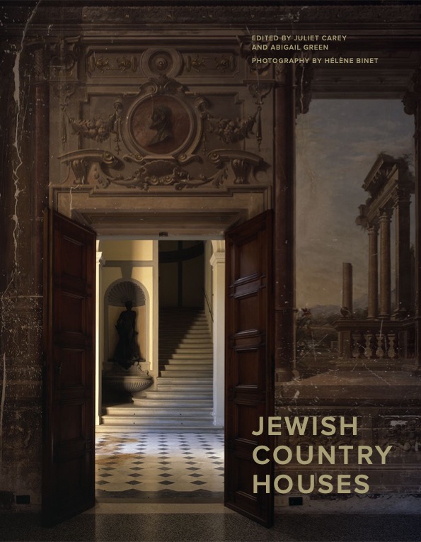 The book cover of Jewish Country Houses depicting an ascending staircase.