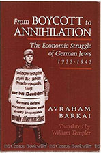 Cover of "From Boycott to Annihilation" with protester wearing a sandwich board sign.