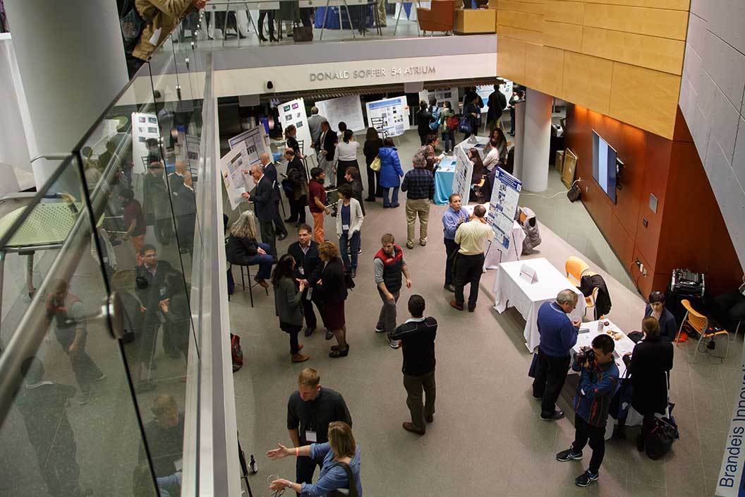 Overhead view of the Innovation Showcase