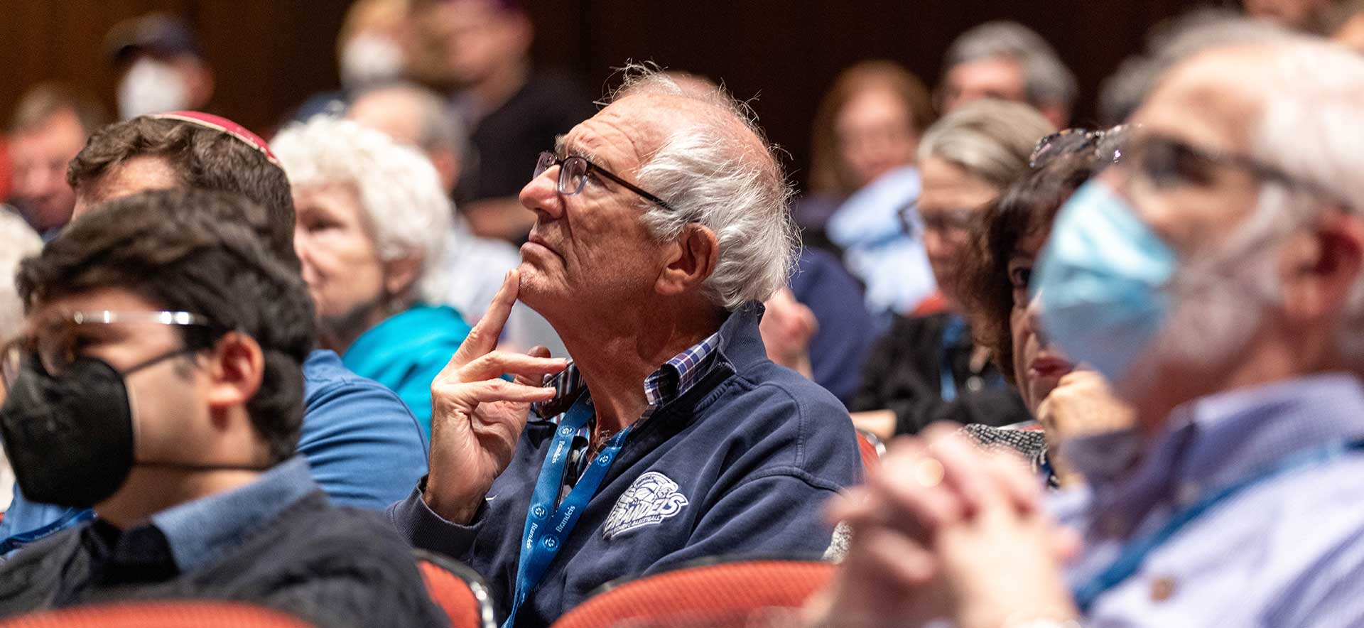 Attendees attend the Future of American Jewry academic session