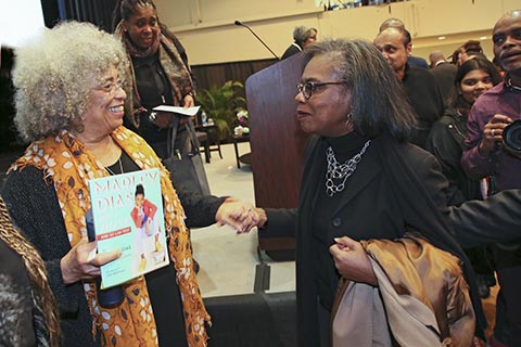 Angela Davis speaks with Anita Hill