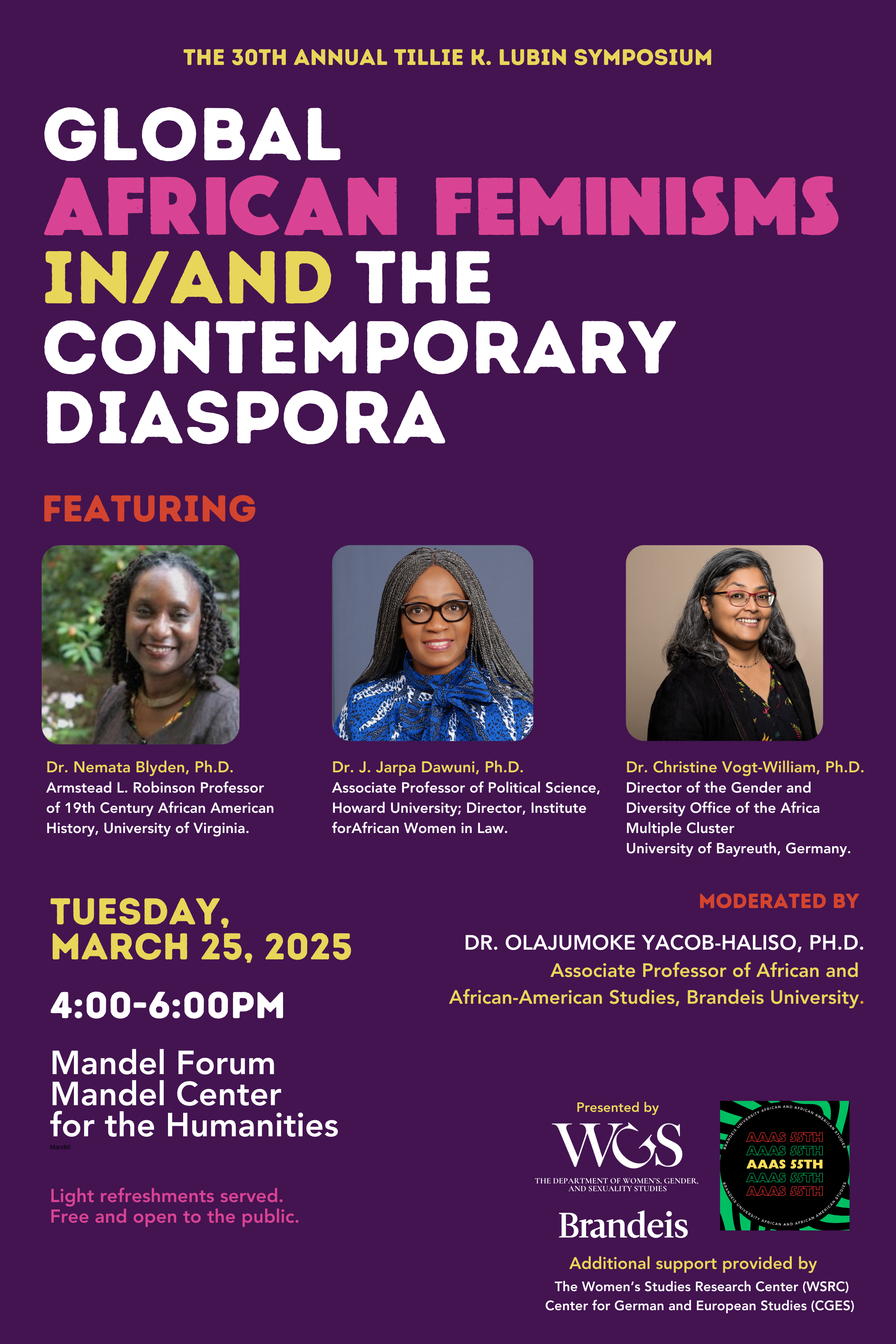 flyer for global Africa conversation series