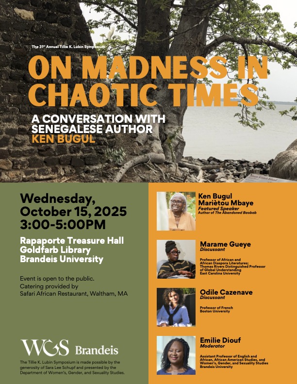 Flyer for Lubin Symposium