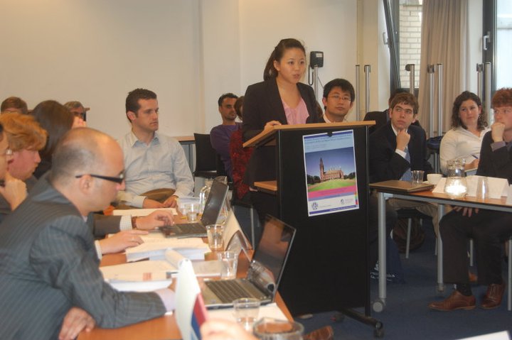 Li-Ming Pan speaking in class
