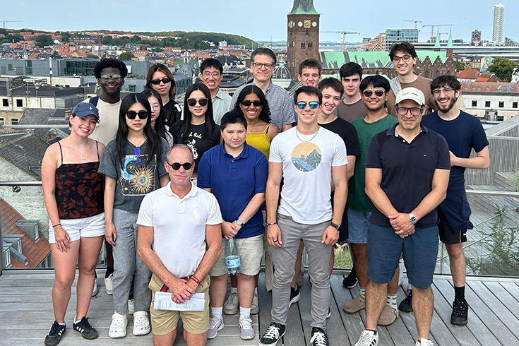 Students on Brandeis in Copenhagen 2021