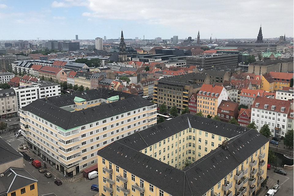 Aerial view of Copenhagen, Denmark