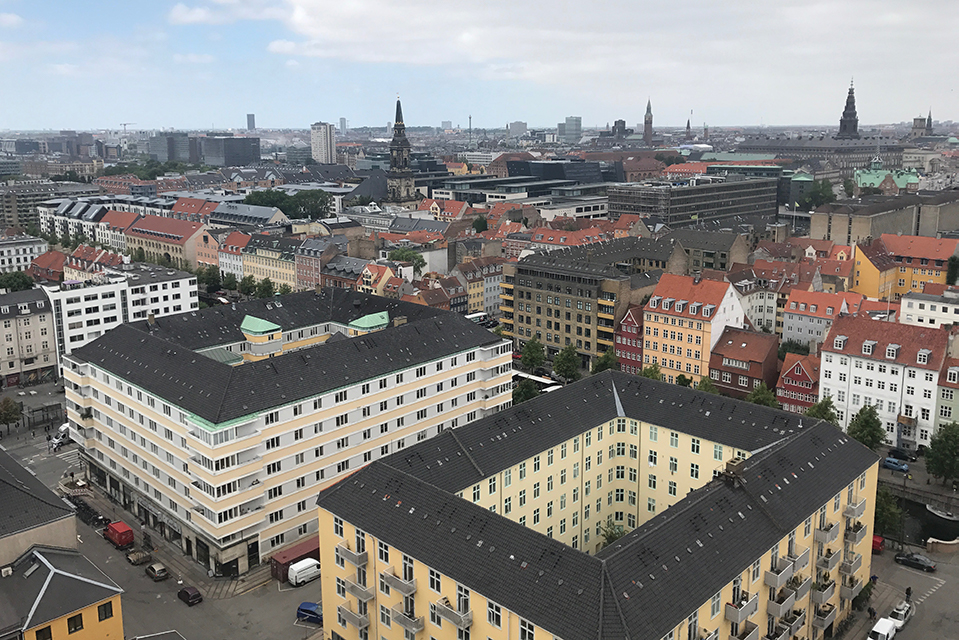 Aerial view of Copenhagen