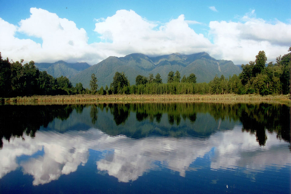 A lake in New Zealand