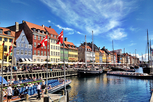 Nyhavn canal in Copenhagen, Denmark